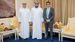 محمد الشرقي يستقبل رئيس مجلس إدارة الهيئة العربية للاستثمار والإنماء الزراعي