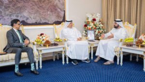 محمد الشرقي يستقبل رئيس مجلس إدارة الهيئة العربية للاستثمار والإنماء الزراعي