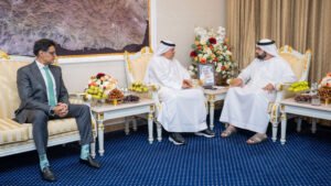 محمد الشرقي يستقبل رئيس مجلس إدارة الهيئة العربية للاستثمار والإنماء الزراعي