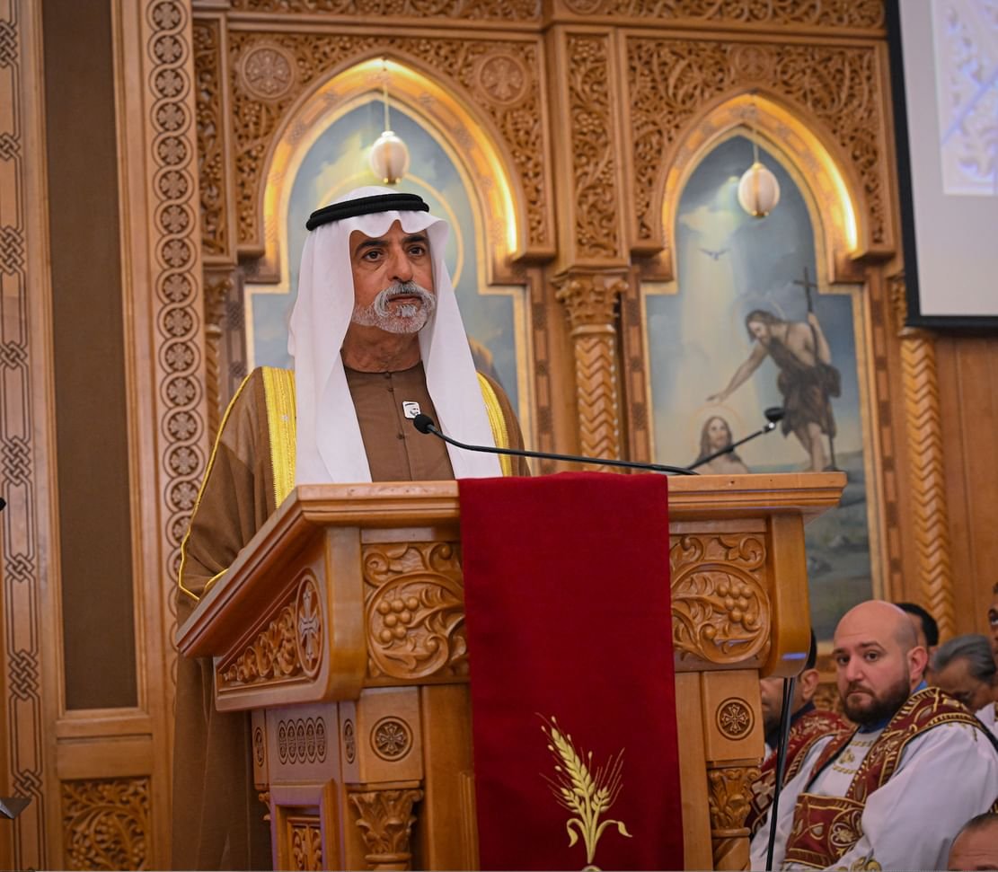 نهيان بن مبارك يحضر احتفالات الكنيسة الأرثوذكسية المصرية في أبوظبي بعيد الميلاد 1 نهيان بن مبارك يحضر احتفالات الكنيسة الأرثوذكسية المصرية في أبوظبي بعيد الميلاد