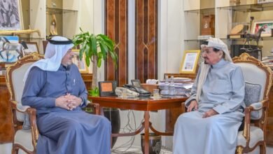 حميد بن راشد يستقبل رئيس مجموعة "السعودي الألماني الصحية"