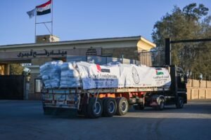 وصول 3 قوافل مساعدات إماراتية إلى قطاع غزة ضمن "الفارس الشهم 3"