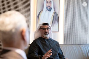 خالد بن محمد بن زايد يلتقي وزير الشؤون الخارجية الهندي