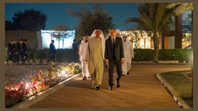 سعود بن صقر يحضر حفل عشاء وفد الأعمال الكوري في رأس الخيمة