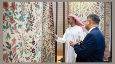 عمار النعيمي يزور متحف" ثقافة الكنوز المنسوجة" للسجاد اليدوي