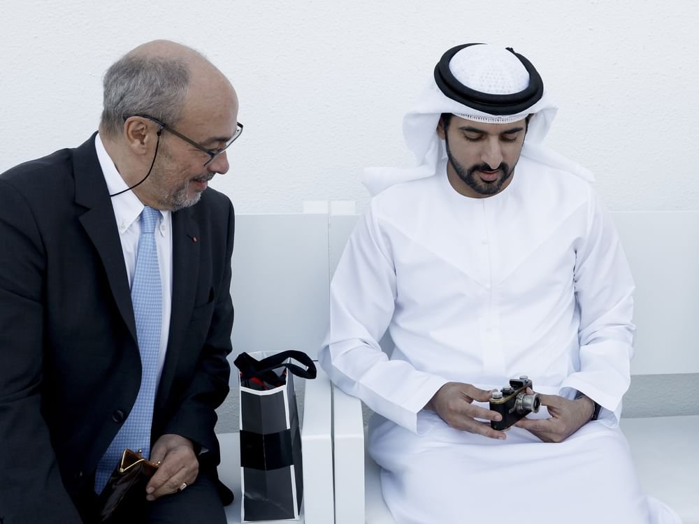 حمدان بن محمد يلتقي رئيس المجلس الإشرافي لشركة "لايكا" العالمية 1 حمدان بن محمد يلتقي رئيس المجلس الإشرافي لشركة "لايكا" العالمية