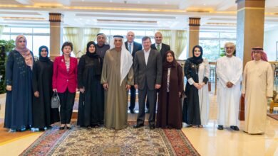 سعود بن صقر يستقبل أعضاء "استشاري جامعة رأس الخيمة للطب والعلوم الصحية"