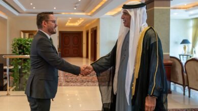 سعود بن صقر يستقبل نائب وزير النفقات في وزارة المالية الكوستاريكية