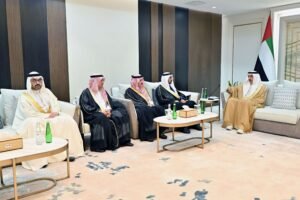 صقر غباش يستقبل أعضاء اللجنة البرلمانية الخليجية الأوروبية