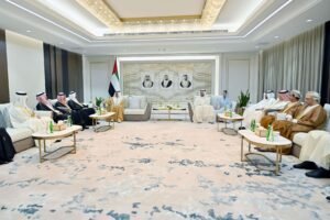 صقر غباش يستقبل أعضاء اللجنة البرلمانية الخليجية الأوروبية
