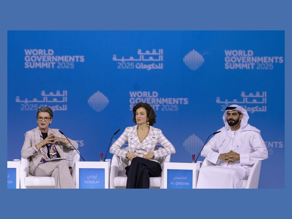 القمة العالمية للحكومات ..وزير الثقافة ومديرة اليونسكو يستعرضان الجهود الدولية لترميم آثار الموصل 1 القمة العالمية للحكومات ..وزير الثقافة ومديرة اليونسكو يستعرضان الجهود الدولية لترميم آثار الموصل