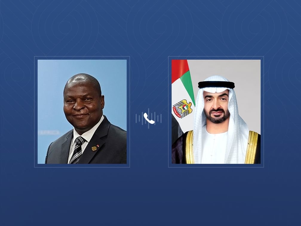 رئيس الدولة ورئيس أفريقيا الوسطى يبحثان هاتفياً علاقات التعاون بين البلدين 1 رئيس الدولة ورئيس أفريقيا الوسطى يبحثان هاتفياً علاقات التعاون بين البلدين