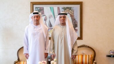 كلف عبدالله بن حميد القاسمي بمهام أمين عام المجلس التنفيذي.. سعود بن صقر يستقبل محمد عبداللطيف بمناسبة انتهاء فترة عمله