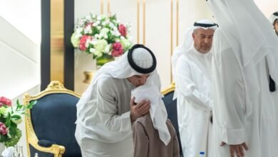 سعود بن صقر يواصل استقبال المهنئين بشهر رمضان بحضور ولي عهد رأس الخيمة