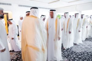سعود بن صقر يستقبل المهنئين بعيد الفطر السعيد