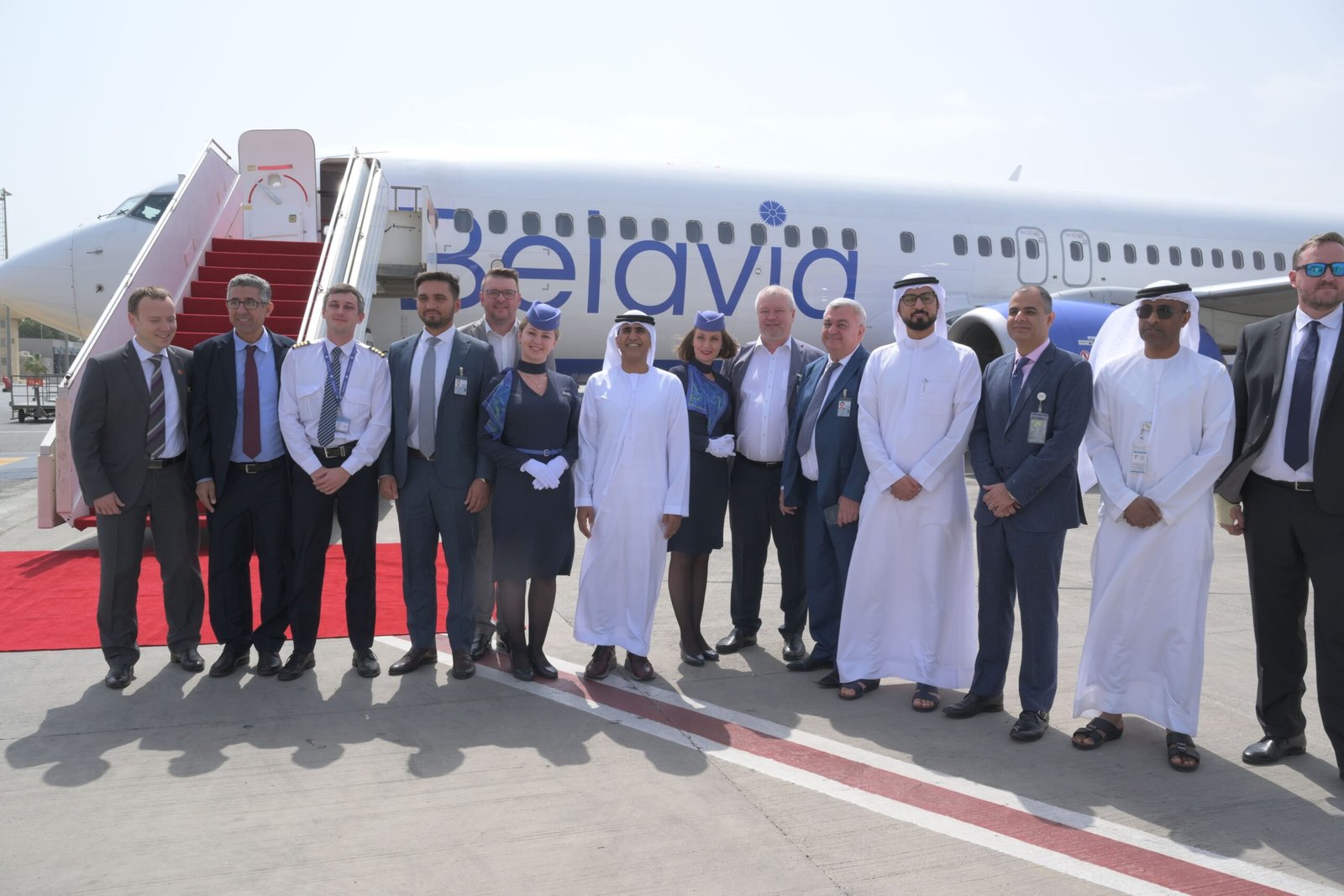 مطار رأس الخيمة يستقبل أولى رحلات "بيلافيا" البيلاروسية 1 مطار رأس الخيمة يستقبل أولى رحلات "بيلافيا" البيلاروسية