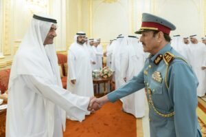 حمد الشرقي يستقبل المهنئين بعيد الفطر المبارك بحضور ولي عهد الفجيرة