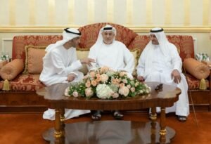 حمد الشرقي يستقبل المهنئين بعيد الفطر المبارك بحضور ولي عهد الفجيرة