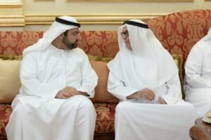 حمد الشرقي يستقبل المهنئين بعيد الفطر المبارك بحضور ولي عهد الفجيرة