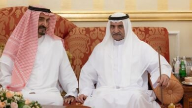 حمد الشرقي يواصل استقبال المهنئين بعيد الفطر بحضور ولي عهد الفجيرة
