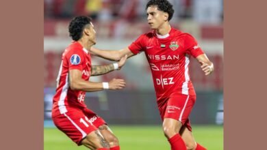 شباب الأهلي يفوز على الشارقة في ذهاب نصف نهائي كأس مصرف أبوظبي الإسلامي