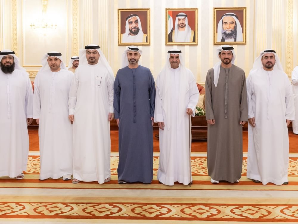 حمد الشرقي يستقبل المهنئين بشهر رمضان بحضور ولي عهد الفجيرة 1 حمد الشرقي يستقبل المهنئين بشهر رمضان بحضور ولي عهد الفجيرة