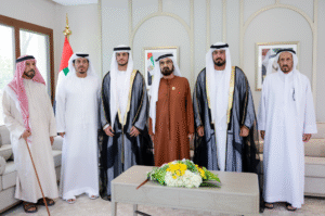 محمد بن راشد يحضر أفراح الكتبي والمزروعي