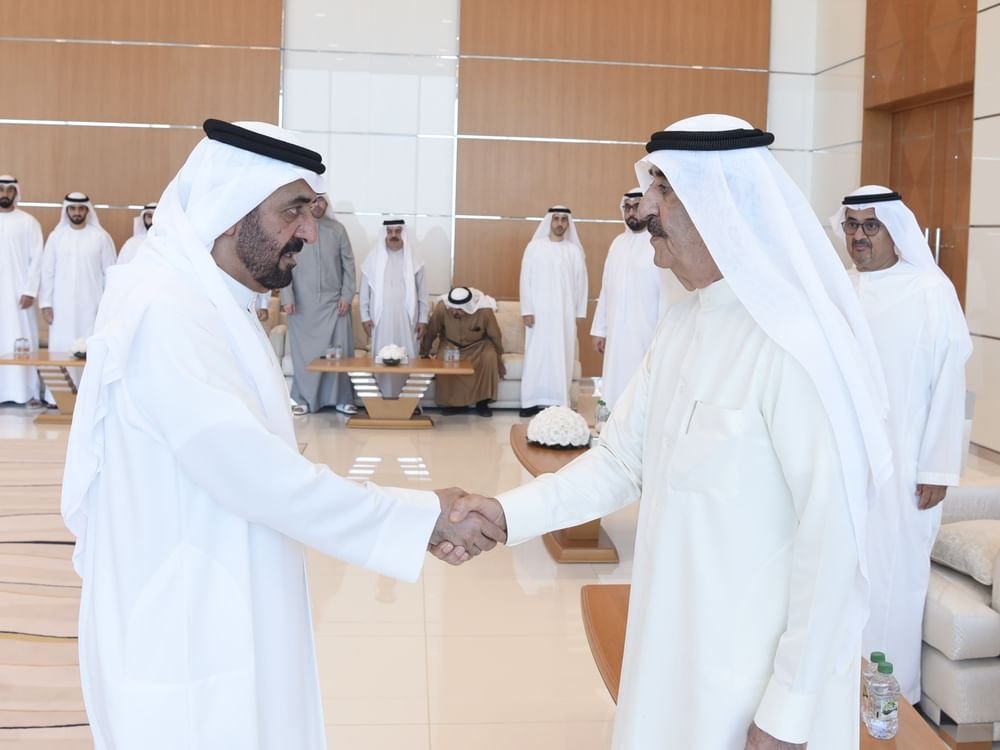 حاكم أم القيوين يتقبل التعازي من الشيوخ والمواطنين وأبناء الجاليات المقيمة في وفاة حصة بنت حميد 1 حاكم أم القيوين يتقبل التعازي من الشيوخ والمواطنين وأبناء الجاليات المقيمة في وفاة حصة بنت حميد