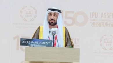رئيس البرلمان العربي: التوصل لحل شامل وعادل للقضية الفلسطينية المدخل الوحيد لتحقيق الأمن والاستقرار بالمنطقة
