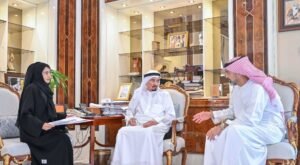 حميد بن راشد يطّلع على تقرير الأوقاف في عجمان