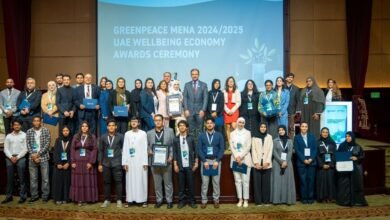 غرينبيس الشرق الأوسط تكرم شباب المبتكرين في مجال الاستدامة بالإمارات