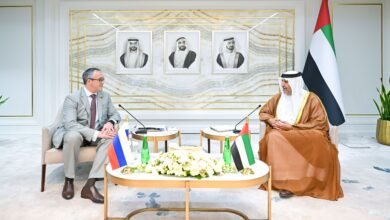 النائب الأول لرئيس المجلس الوطني الاتحادي يستقبل رئيس مجلس الدوما لمدينة موسكو