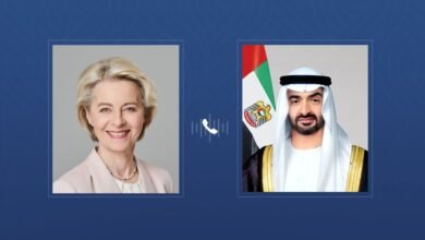 خلال اتصال هاتفي: رئيس الدولة ورئيسة المفوضية الأوروبية يتفقان على إطلاق مفاوضات بشأن اتفاقية الشراكة الاقتصادية الشاملة