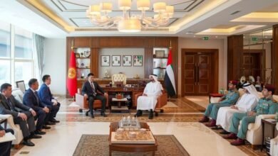 سيف بن زايد يلتقي مدير الوكالة الحكومية بمجلس الوزراء في قيرغيزستان