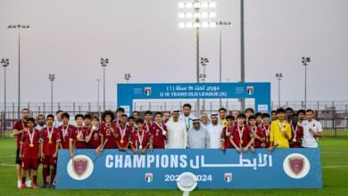 تتويج فريق الوحدة ببطولة دوري تحت 15 سنة (أ)