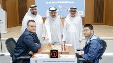 "الشارقة لأساتذة الشطرنج" تدخل مراحلها النهائية