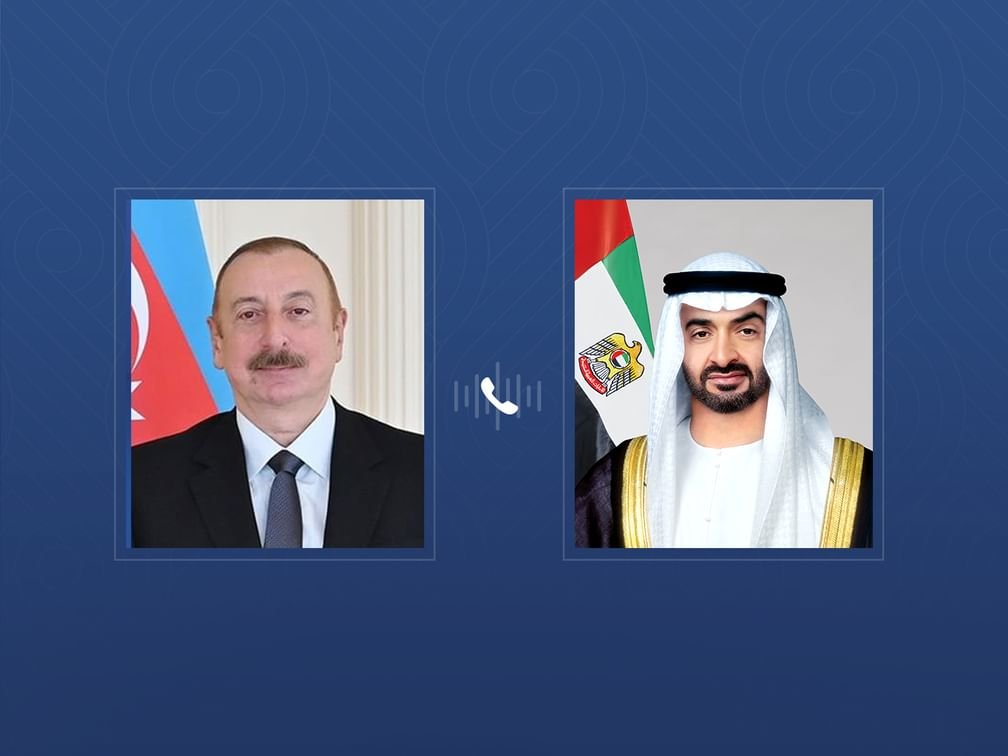 رئيس الدولة ورئيس أذربيجان يبحثان هاتفيا علاقات البلدين 1 رئيس الدولة ورئيس أذربيجان يبحثان هاتفيا علاقات البلدين