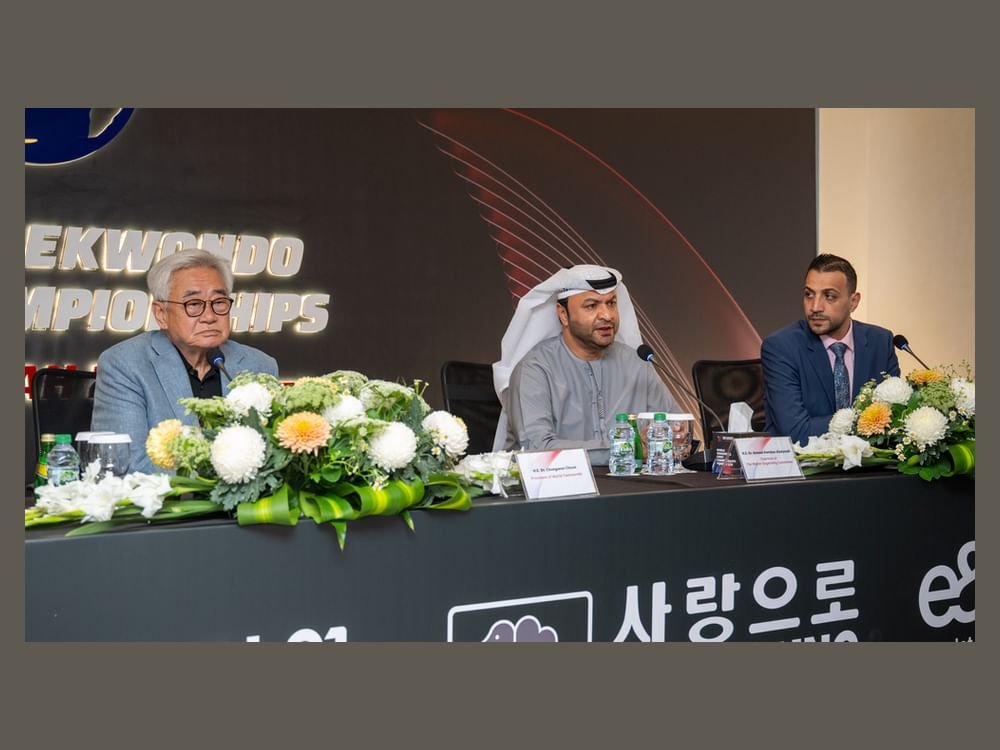برعاية ولي عهد الفجيرة انطلاق بطولة العالم للتايكواندو للناشئين الفجيرة 2025 في العاشر من مايو الجاري 1 برعاية ولي عهد الفجيرة انطلاق بطولة العالم للتايكواندو للناشئين الفجيرة 2025 في العاشر من مايو الجاري
