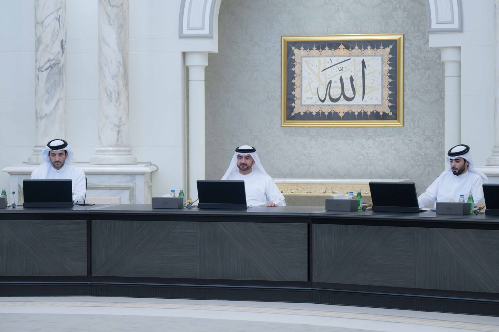 عبدالله بن سالم القاسمي يترأس اجتماع المجلس التنفيذي 1 عبدالله بن سالم القاسمي