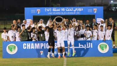 نادي الإمارات بطلاً لدوري الناشئين لكرة القدم
