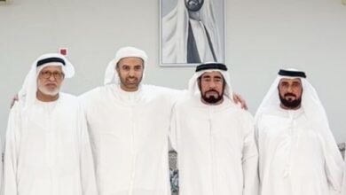 ولي عهد رأس الخيمة يزور أبناء خلفان محمد زعيل الدهماني