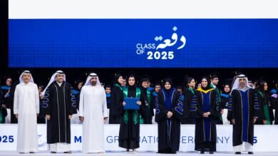 أحمد بن سعيد يشهد تخريج طلبة جامعة محمد بن راشد للطب والعلوم الصحية