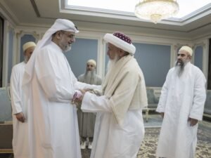 ولي عهد الشارقة يستقبل سلطان طائفة البُهرة