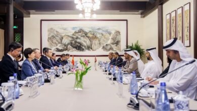 الإمارات والصين تبحثان التعاون في مجالات الصناعة والطاقة والبنية التحتية
