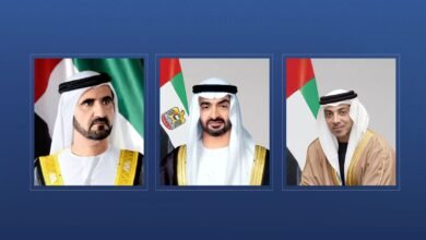 رئيس الدولة ونائباه يهنئون رئيس ساموا بذكرى استقلال بلاده