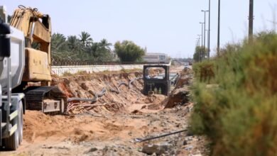 بلدية العين تنجز 50% من العبارة الصندوقية لتصريف مياه الأمطار