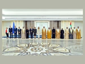 صقر غباش ورئيسة البرلمان الأوروبي يعقدان جلسة مباحثات مشتركة