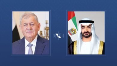رئيس الدولة والرئيس العراقي يبحثان هاتفياً علاقات البلدين والتطورات الإقليمية