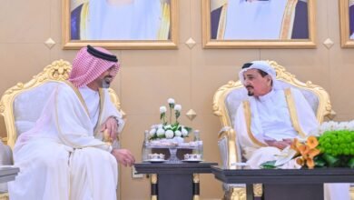 حاكم عجمان وولي عهده يستقبلان المهنئين بعيد الأضحى المبارك