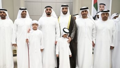 سيف بن زايد يحضر أفراح الشريفي والعميمي